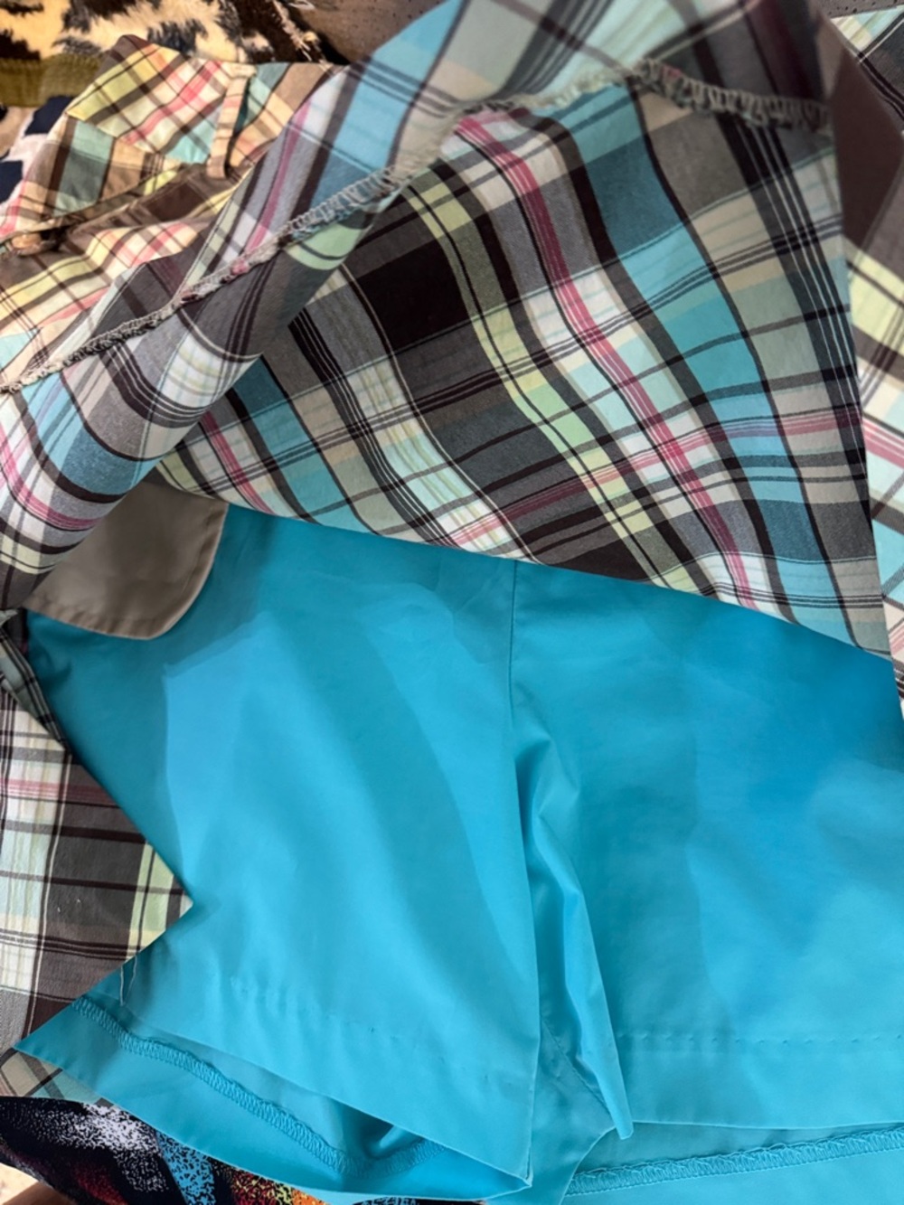 Tehama Plaid Golf Skort Size 16 Preppy Country Club Skirt Shorts - Picture 6 of 7